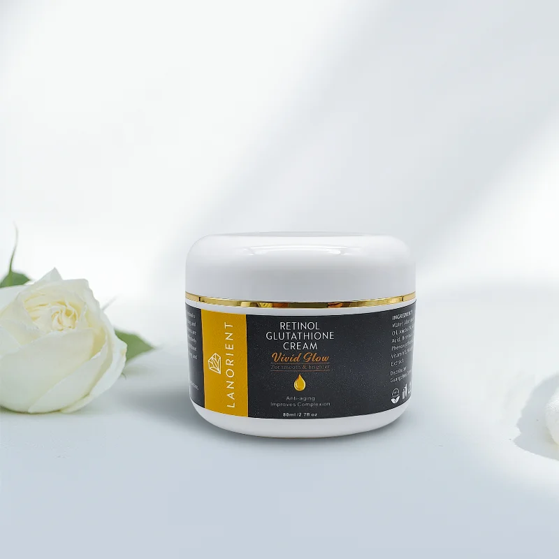 l glutathione whitening cream Private Label Lanorient Natural Organic Vitamin E L-glutathione Moisturizing For Dark Skin sterile vial