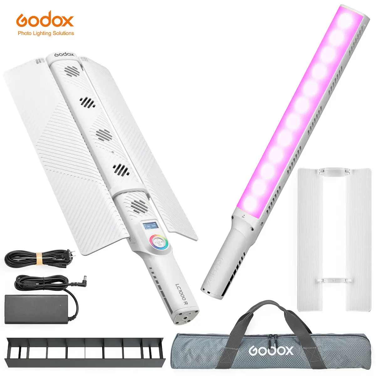 GODOX LC1000R RGBカラー ハンドヘルド ライトスティック ① Amazon.com : Godox LC1000R 100W RGB LED Light Stick,CRI 96+