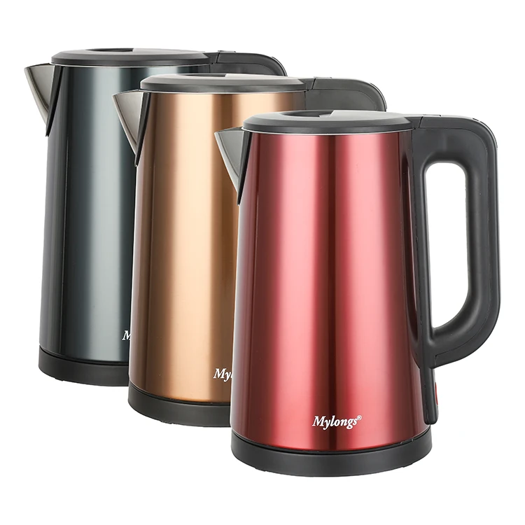 Mylongs Electric Kettle Fast Boil, Colored Stainless Steel