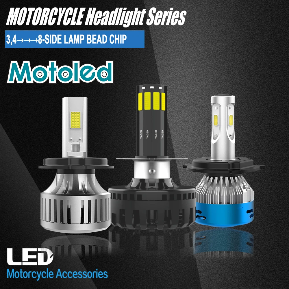 Motoled Motorcycles Lighting 50w 5000lm Led Motorcycle Headlight Super ...