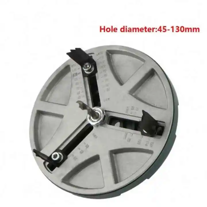 Adjustable 45mm-130mm Hole Saw Diameter Woodworking Hole Opener Cutting Tools or Wood Plasterboard Plastic Aluminum Board