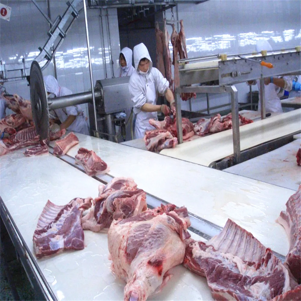 Slaughterhouse processing pork