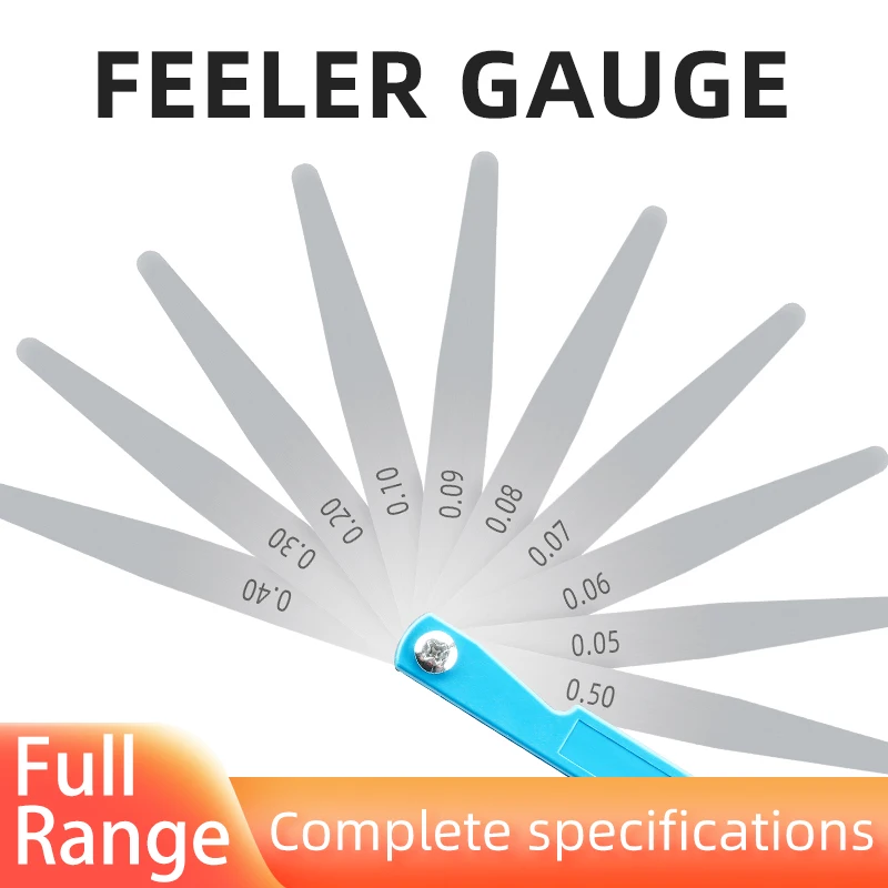 Feeler Gauge Measuring Tools High Precision 0.05-1.00mm Thickness Gauge Length 100mm 150mm 200mm 300mm 500mm 1000mm