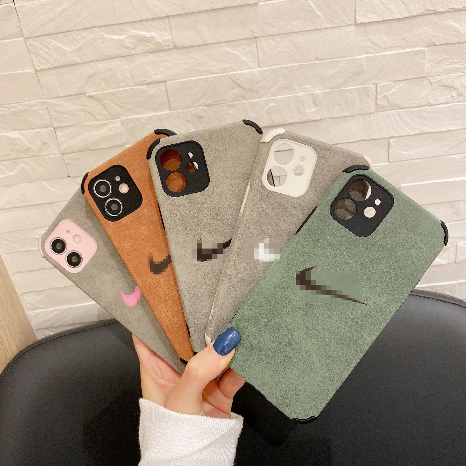 High Quality Fashion Trendy Luxury Aesthetic Customized Suede Phone Cases