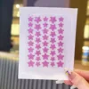 Rose red (paper-plastic bag) - sequin stars 40 pieces/piece