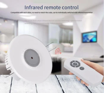2021 Style Infrared Remote Control Switch Wall Switch 60 Degree CE Approval Round Shape 8 Meters Geagood Blister Four Channels