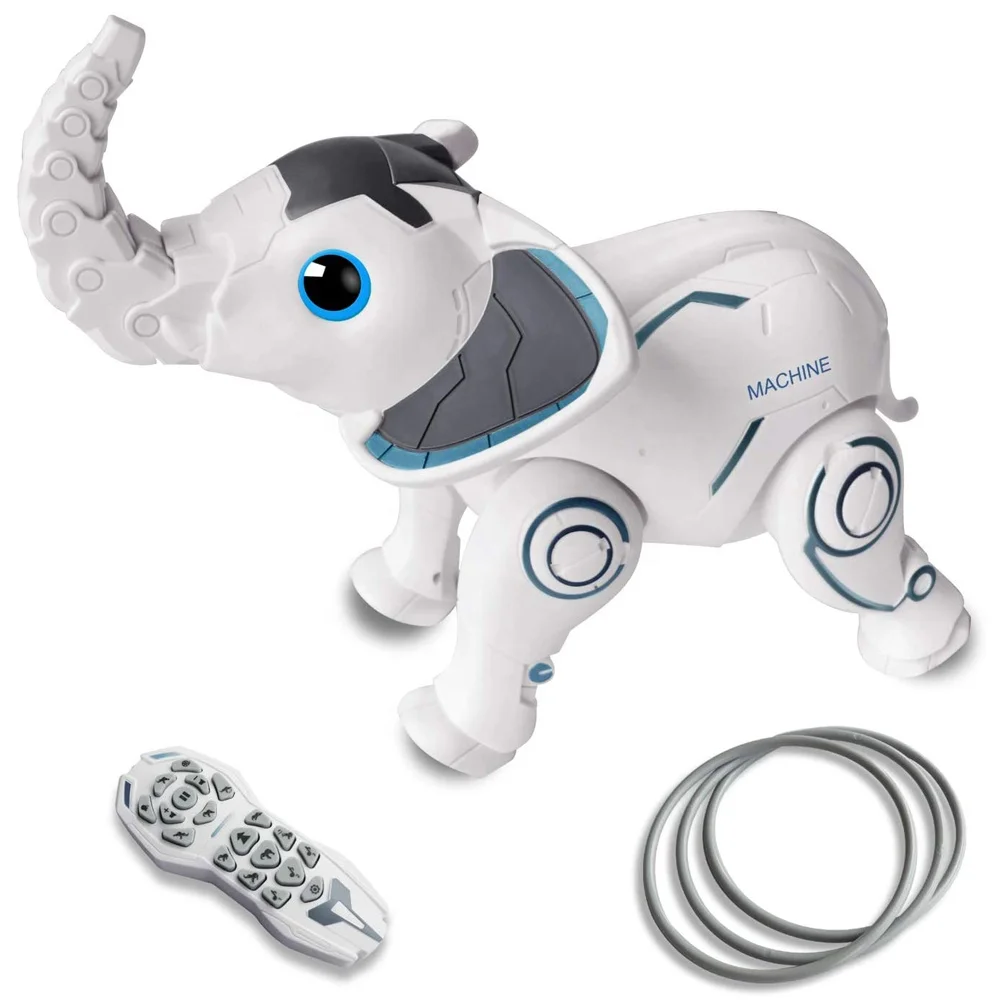 Interactive Voice Remote Control Robot Elephant Toy K17 Intelligent Electronic Programming Dancing RC Elephant Toys for Kids