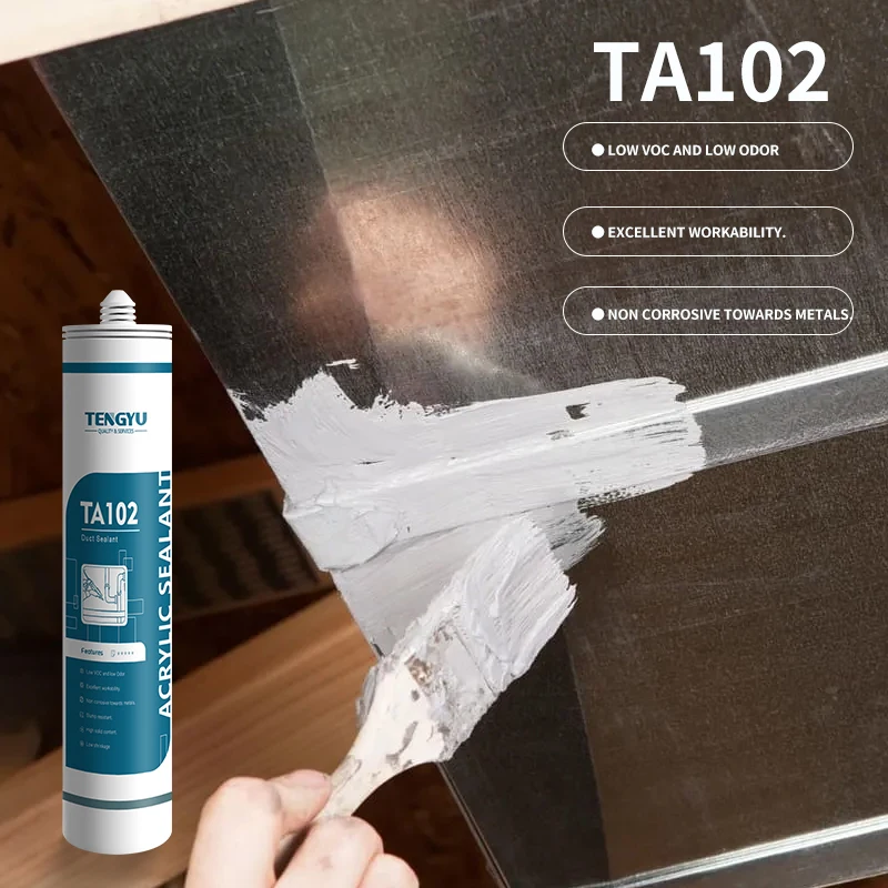 OEM Fast Drying Good Sealing Havc Acrylic Duct Seal Putty Waterproof Water Based Bucket Gray Duct Sealant