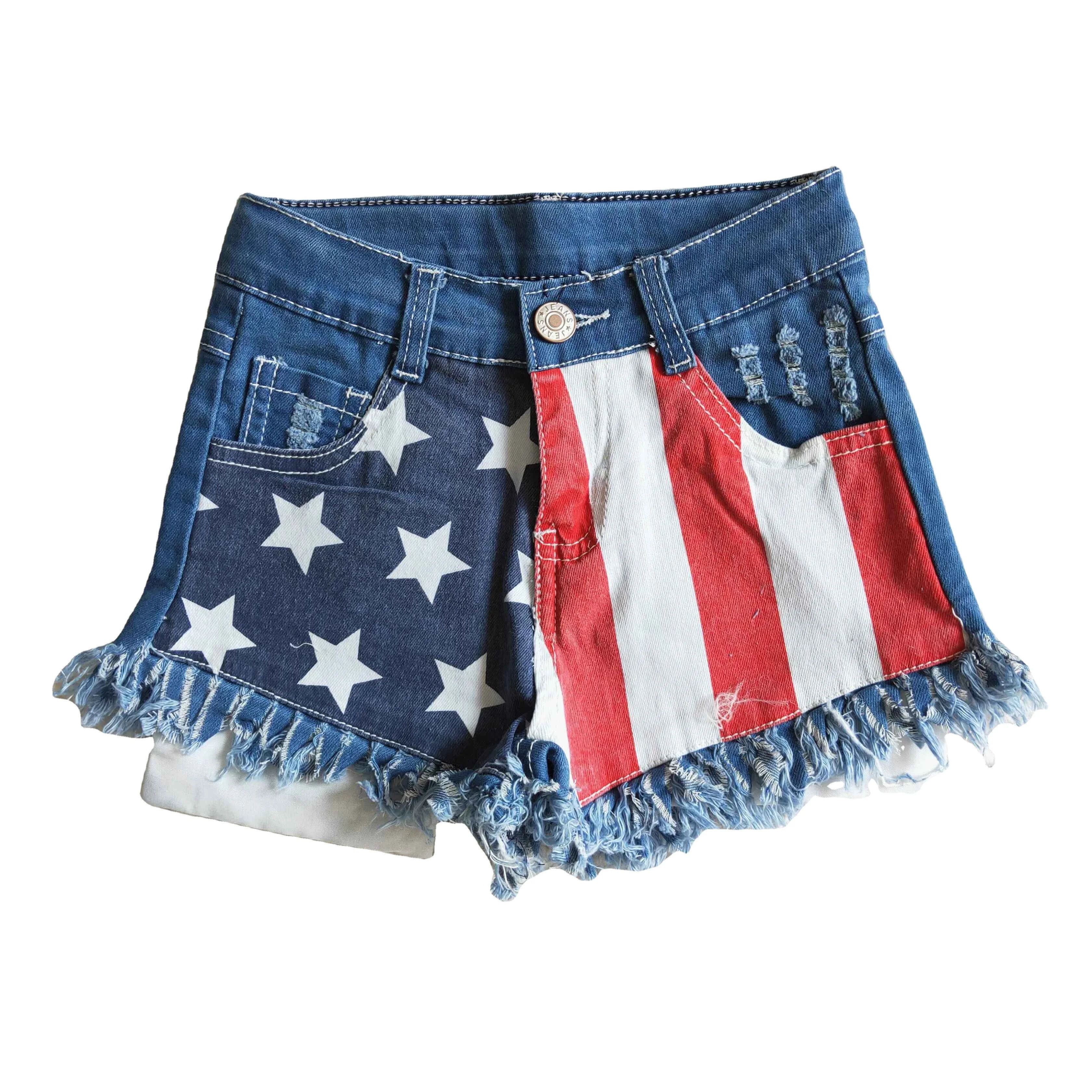 Boutique Girls Jeans Denim Shorts 