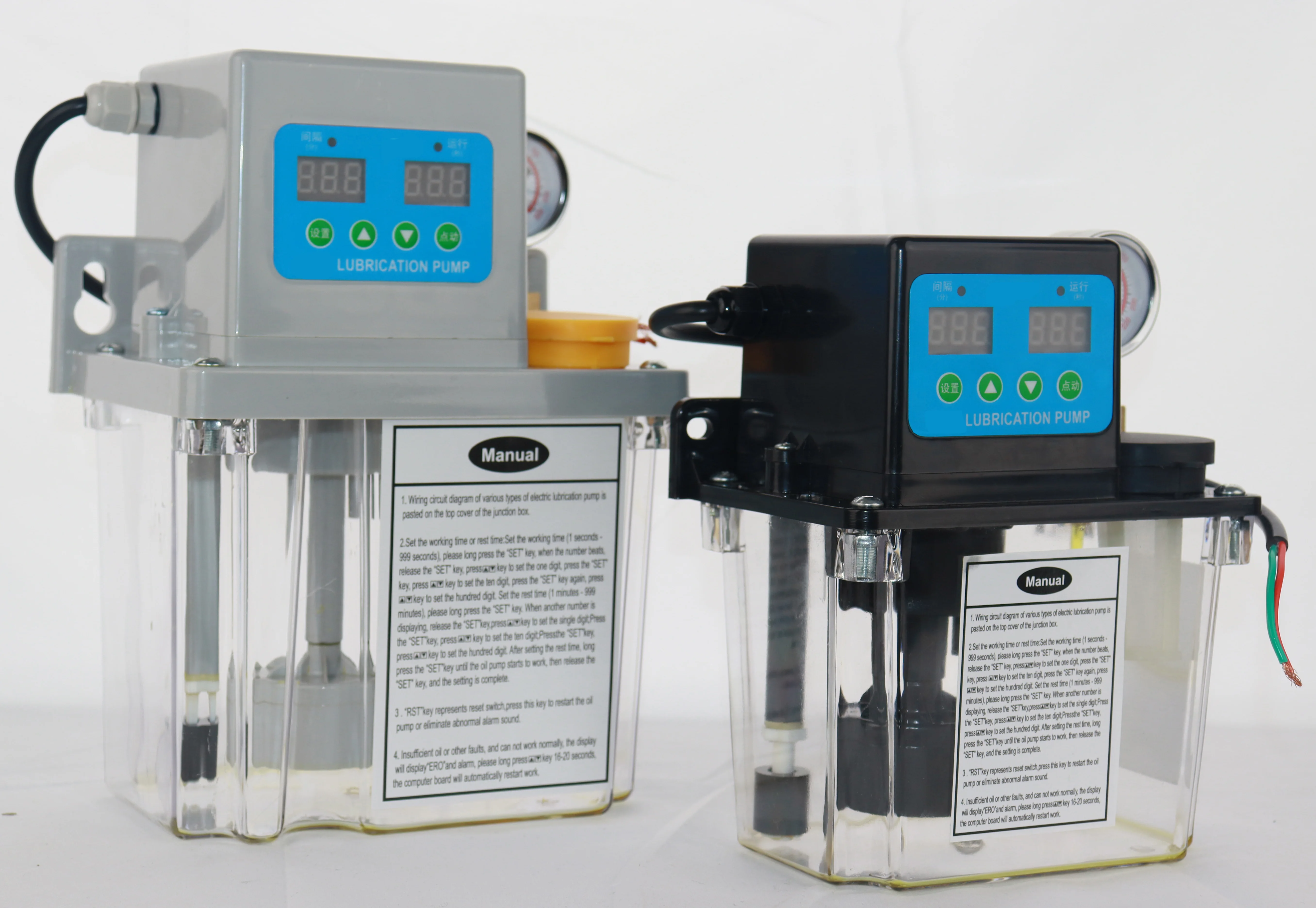 Pompe De Lubrification Automatique 220V Avec Solénoïde Et Jauge - Capacité 1L/2L, Pour CNC