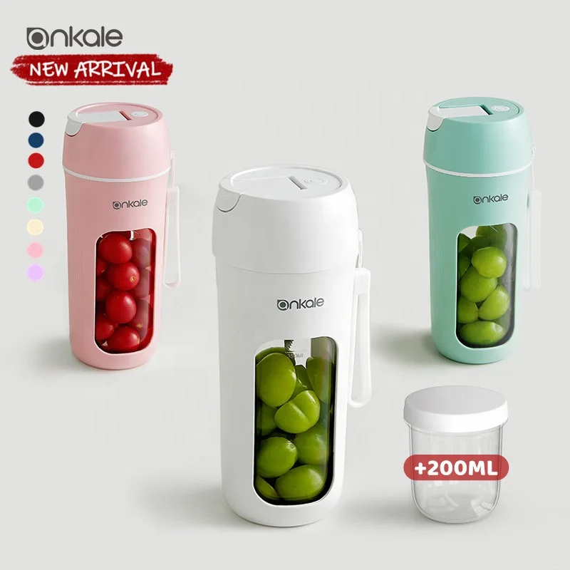 Новое поступление 4 в 1 6 лезвий из нержавеющей стали usb перезаряжаемая соковыжималка для фруктов и апельсина портативный мини-блендер мини-сок