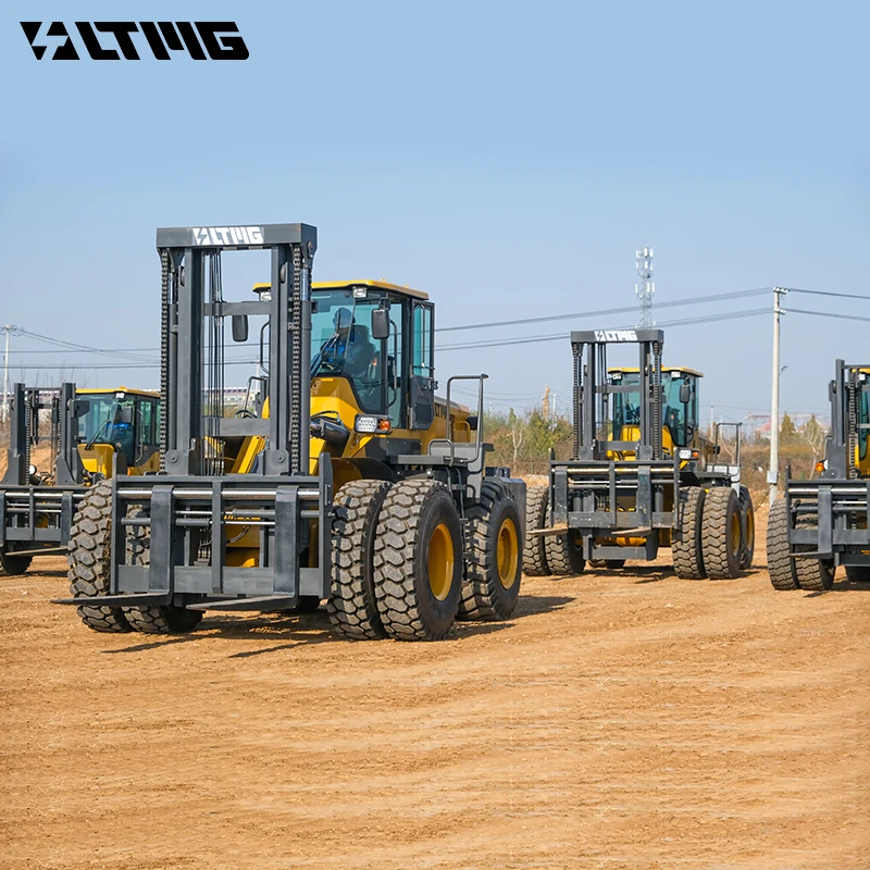 LTMG 4WD Heavy Loading Hydraulic Off Road Forklifts 20ton 15ton 10ton 12ton All Rough Terrain Forklift for Sale