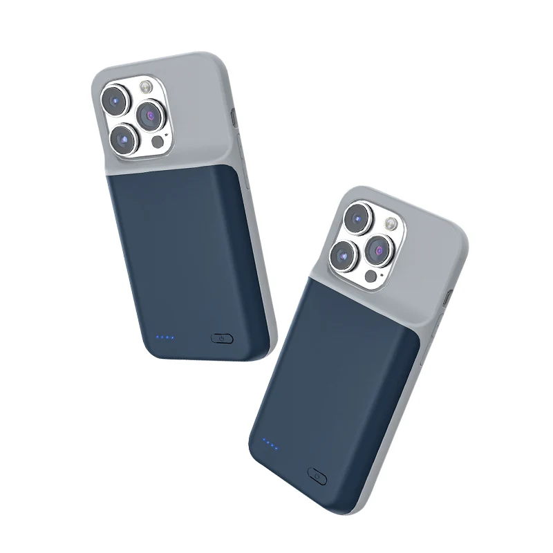 For iPhone 16 15 14 13 Pro Max Mini Battery Case 6800mAh Rechargeable Portable Battery Wireless Power Bank Phone Case