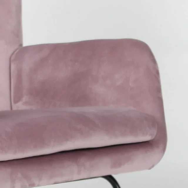 KD America Style Velvet Rocking Chair Comfortable and Modern Armrest Accent Chair supplier