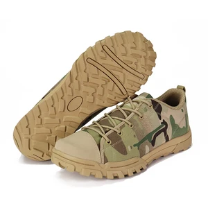 Own Brand New Product Customised Camouflage Comfortable Tactical Combat Running Safety Shoes for Men and Women Low Cut