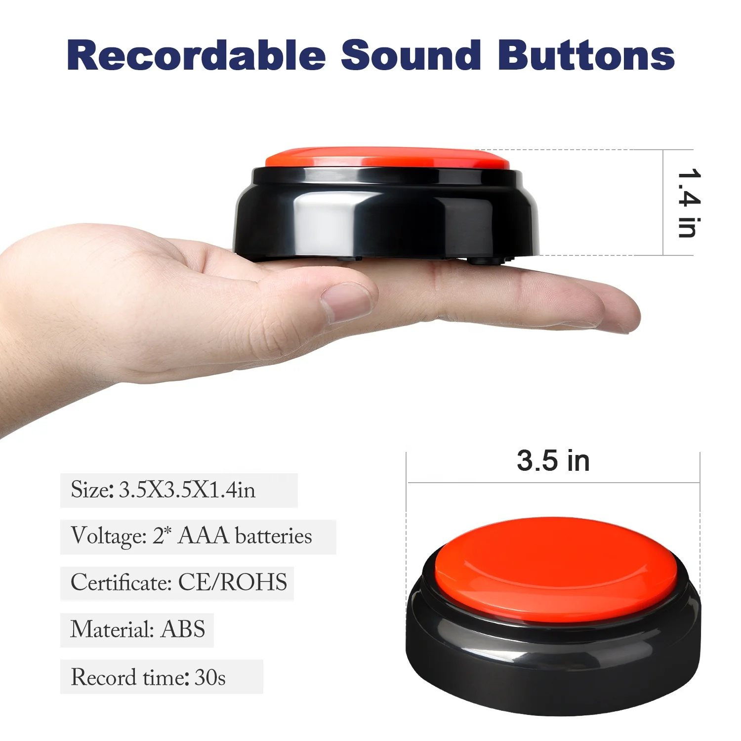 Most Popular Recordable Button Communicate With Dog Talking Dog Button