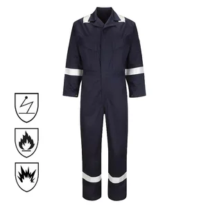 CE Certificate DuPont Nomex Coverall Oil Refinery Oil Field FR Fireproof Fire Resistant Flame Retardant Work Clothes for Men
