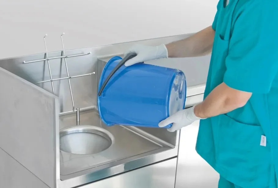 Customized Slop Hopper 304 316 Stainless Steel Surgical Operating Room Sluice Hospital Basin