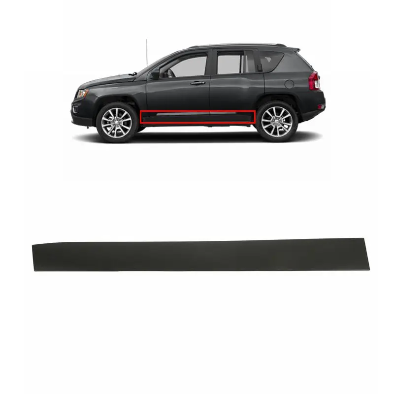 wholesale new car body parts front rear left right side exterior door shell panel trim molding for Jeep compass 2011-2017