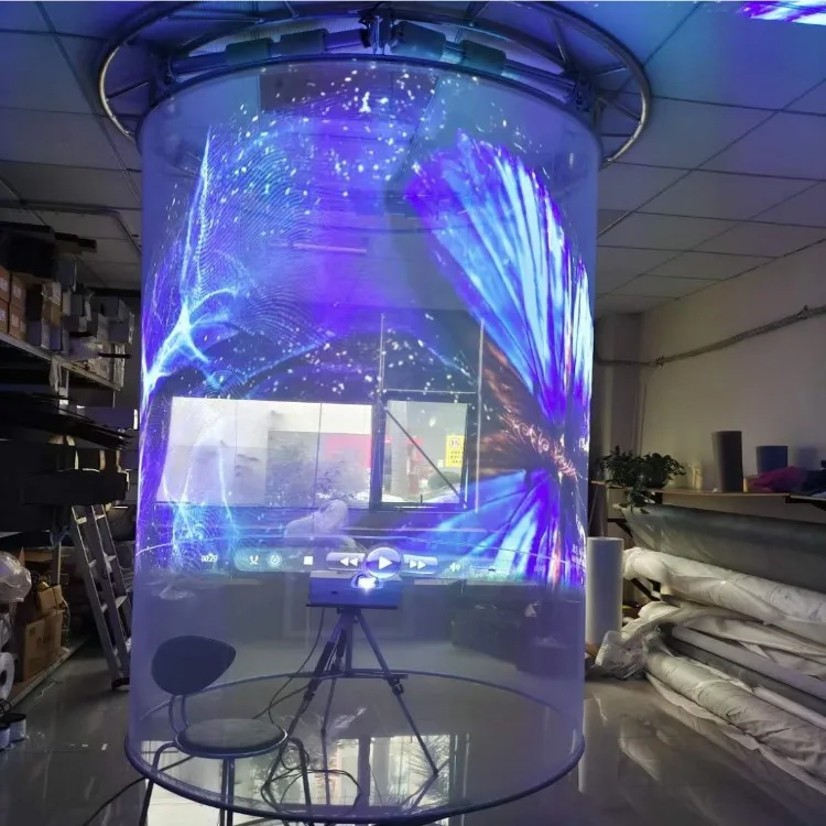 Hologram Transparent Display Projection Mesh Hologram Net Holographic Gauze