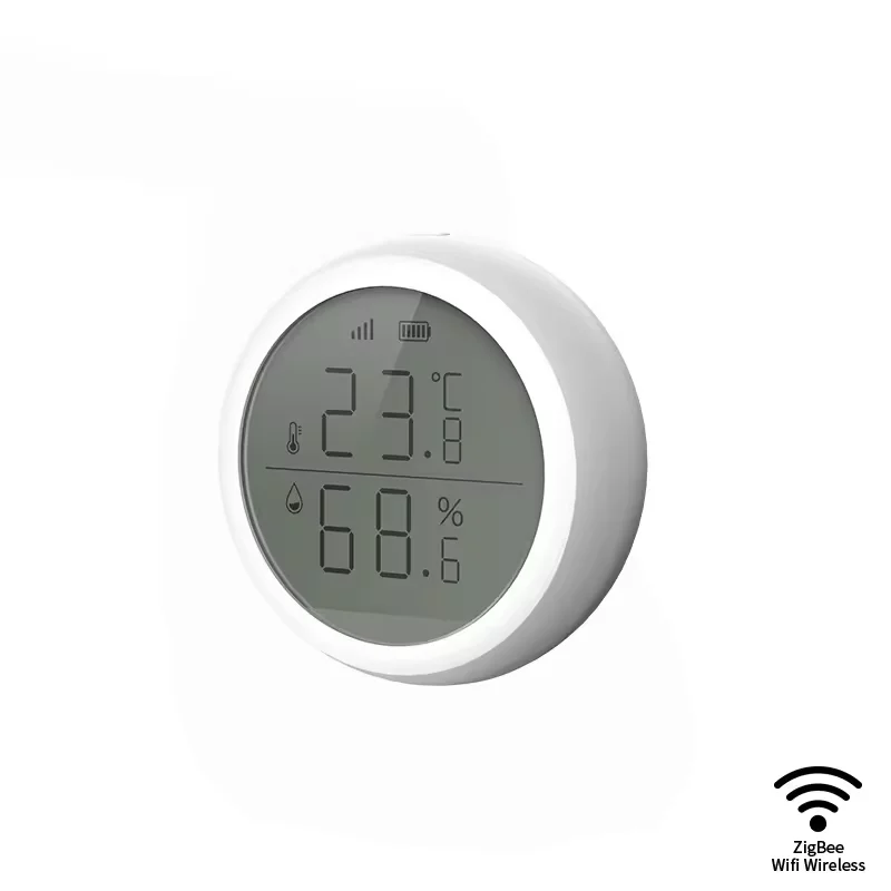Smart Home Zigbee Tuya Smart Temperature and Humidity Sensor LCD Display Wireless Intelligent Tuya Thermostats Zigbee Detector