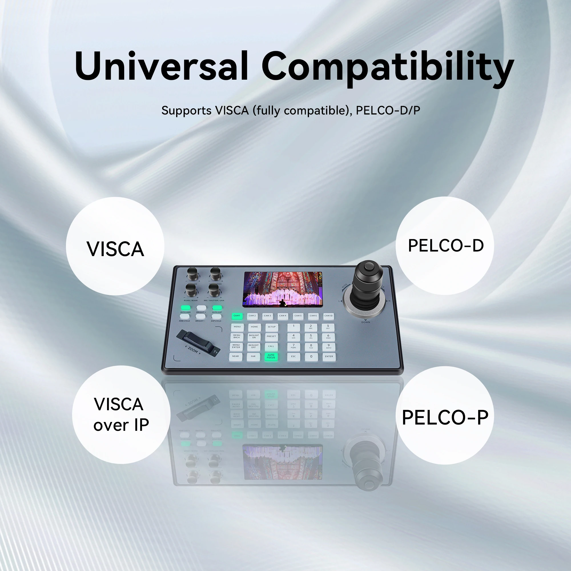 20x Conference PTZ Camera & 4D Joystick Controller for OBS Vmix