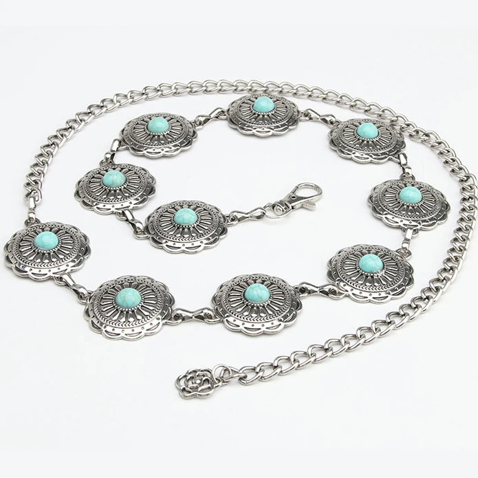 New Designer Cowgirl Lobster Claw Clasp Chain Belts for  display picture 1