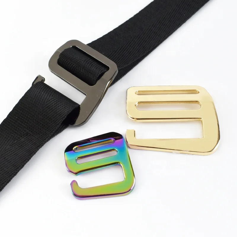 Deepeel BF741 38mm G-Shaped Zinc Alloy Hook Buckle - High Quality