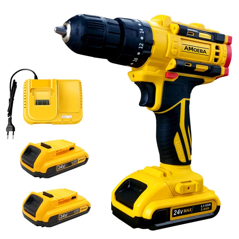 Профессиональная электрическая дрель, электрошуруповерт, инструменты, электрическая беспроводная ударная дрель