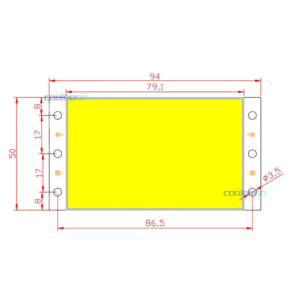 Remote Control COB LED Panel Light 12V 15W Dimmable LED Lighting Board Plate RC Lamp for Decoration Bulbs DC12V 94x50mm