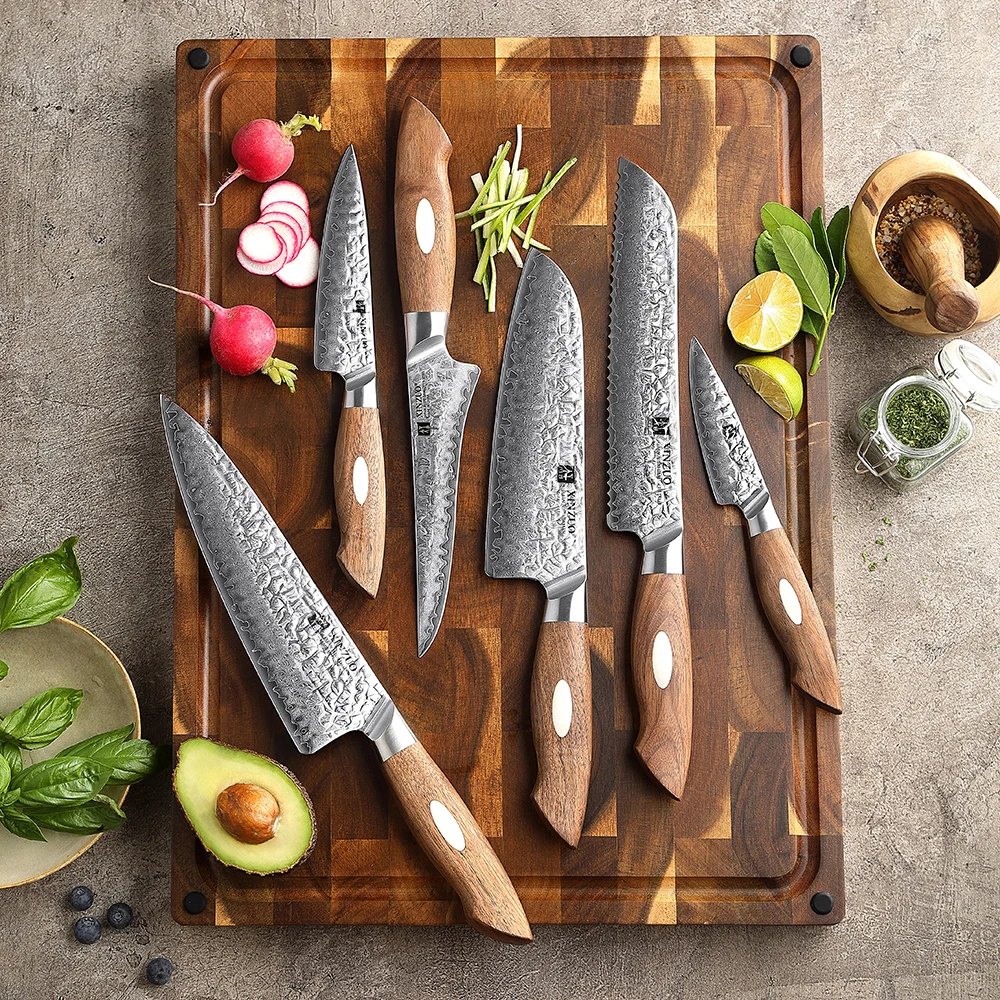 XINZUO B46W Series - Premium Japanese Damascus Steel Knives