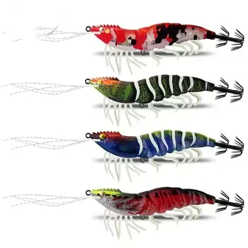 Lure Fishing Mantis Shrimp Squid Wooden Shrimp UV Glow-in-the-Dark 6-8 cm Biomimetic Artificial Soft Bait No Hooks – Soft Lure – view 5