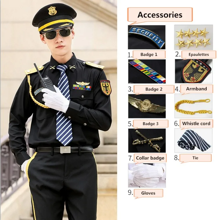security guard uniform accessories