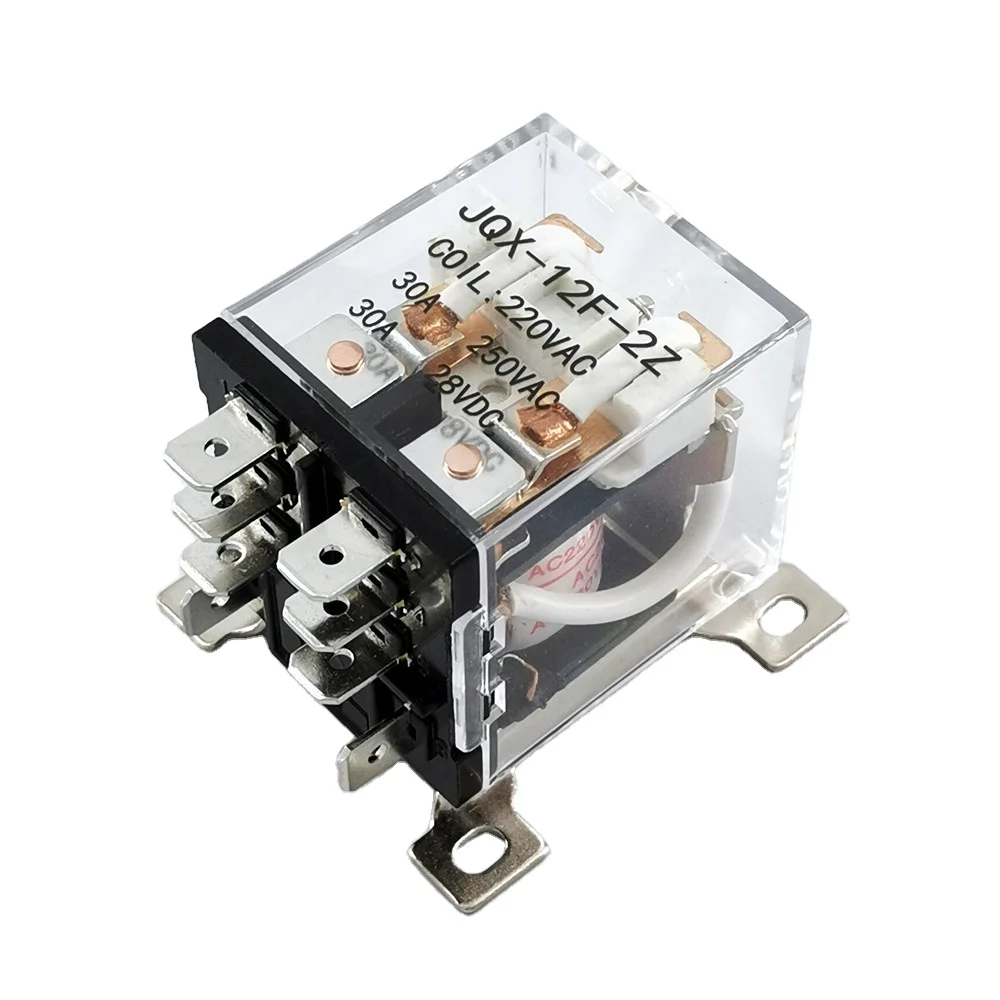 2 Relè DPDT 12V 10A 8 Pin JQX-13F – Per Controllo Motori, Luci E Solenoidi, Compatto E Resistente