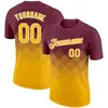 Burgundy and Yellow