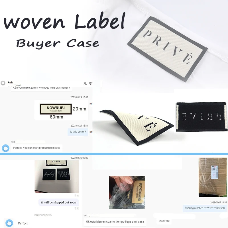Factory Cheap Price Woven Labels for Clothing Custom Personalized Garment Labels Tag for T-shirt Hem Tag