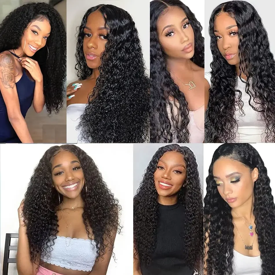 Transparante T-deel Lace Closure Kinky Curly Wig Braziliaans Remy Haar Te Koop_voghion.com