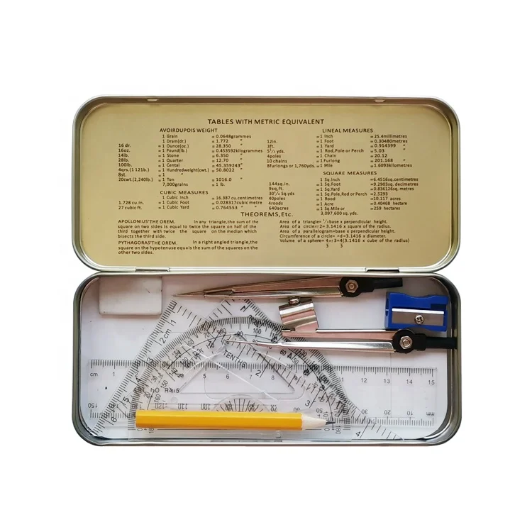 Custom Metal Math Geometry Compass Set
