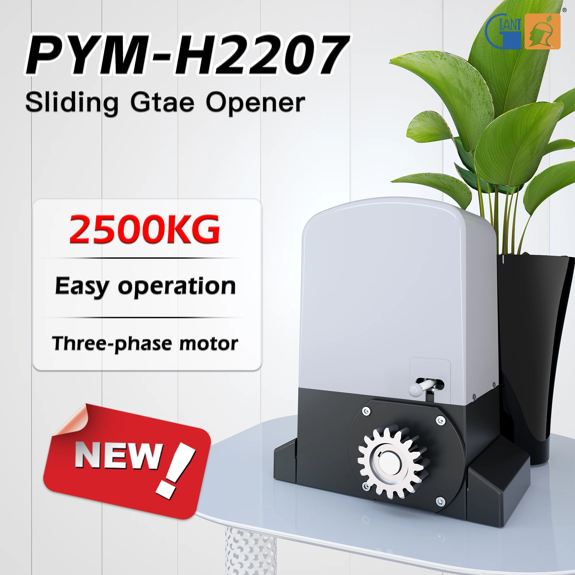 Smart Control Board Heavy Duty Three-phase Electric Automatic 2500KG WiFi Gate Opener Sliding Gate Motor