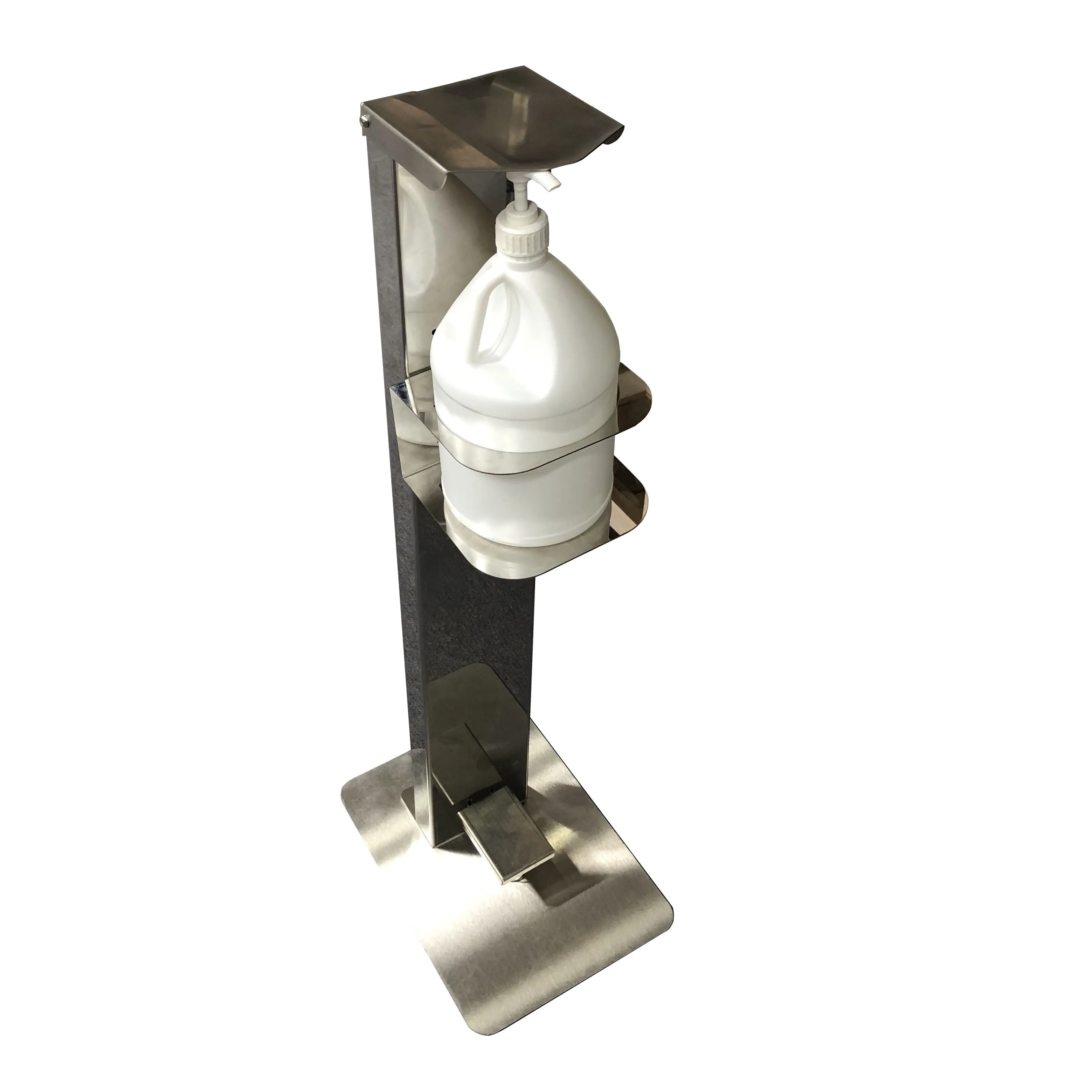 Portable Automatic Free Standing Foot Operated Pedal Sanitizer Dispenser for Gallon Bottle
