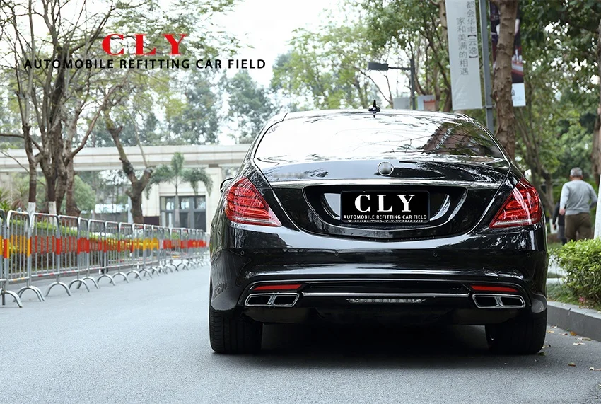 High Quality  for Benz S Class W222 Before LCI Modified to S65 Front Bumper Rear Bumper AMG Bodykit