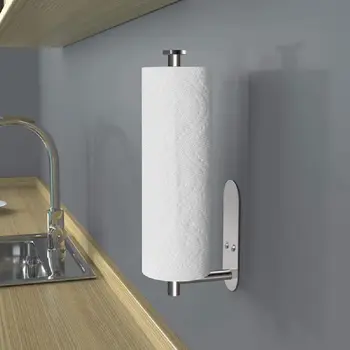 Under Cabinet Paper Towel Holder for Kitchen Bath Stainless Steel 2Ways  install