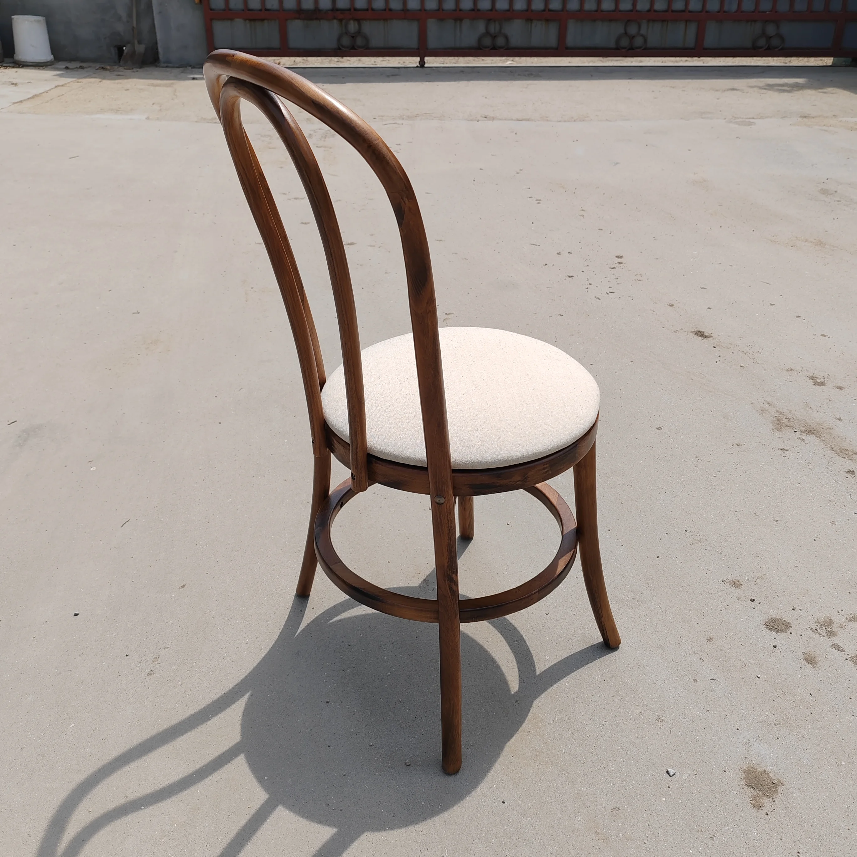 Solid Beech Wood Antique Brushed White Color Bentwood Wedding