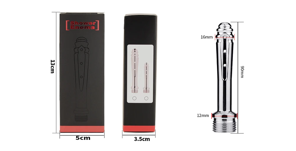 Small Portable Easy Cleaning Light Usable Sexy Toys Pussy Dutch Metal Anal Cleaner