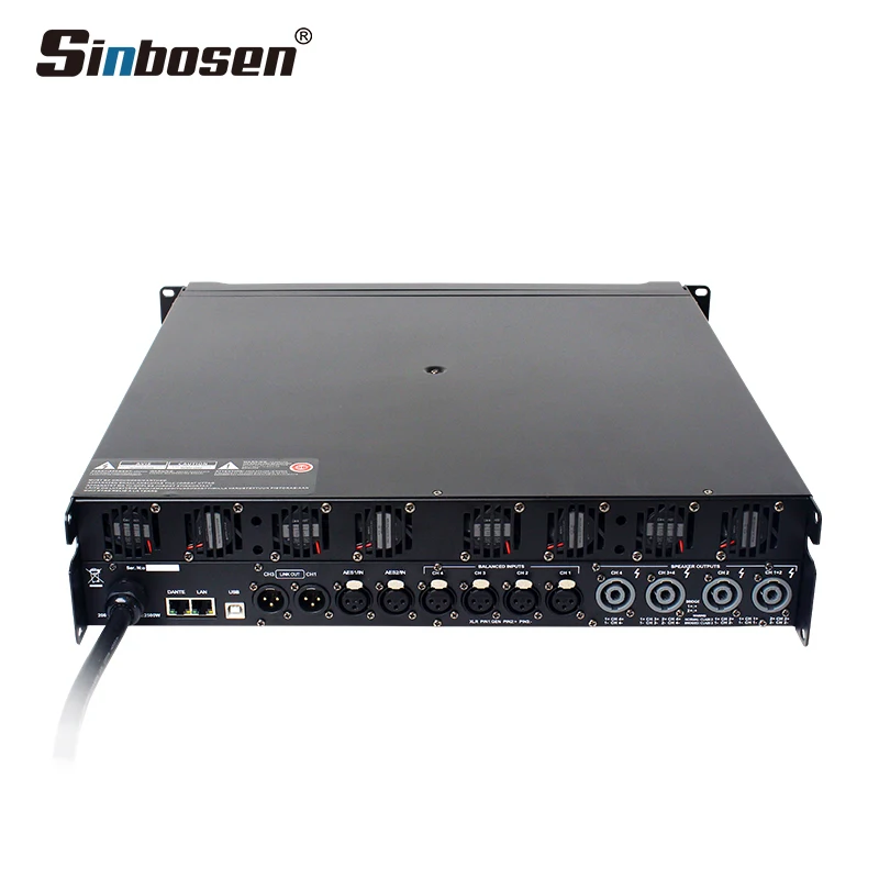 DSP22000Q Power Amplifier Class Td 4 Channel Dsp Dsp Subwoofer Amp 2500w