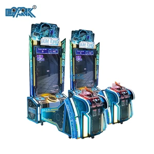 Coin-Operated Video King Shooting Arcade Game Machine Amusement Skill Simulator with LED Lamp for 6+ Years Plastic Material