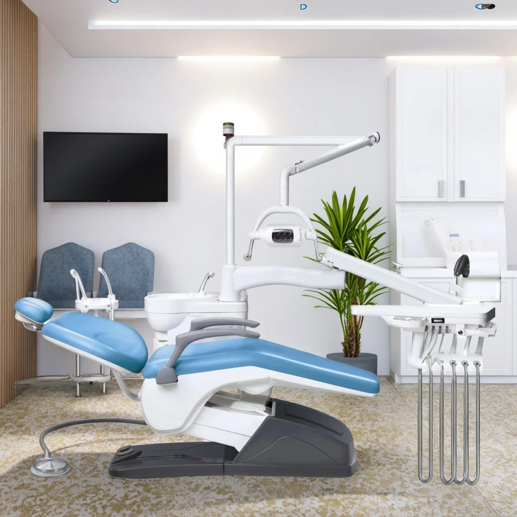 MECANMED Guangzhou Factory High Quality Fully Automatic Metal Electric Dental Equipment Dental Unit Chair