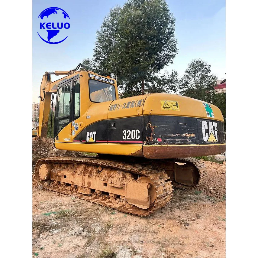 Used Earth Moving Machinery 20 Ton Caterpillar 320c Excavator With Low