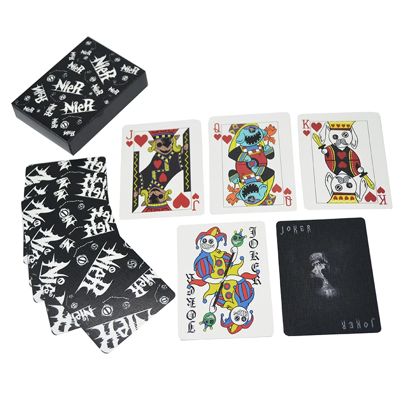 Custom Printed 310gsm Black Core Playing Card Supplies
