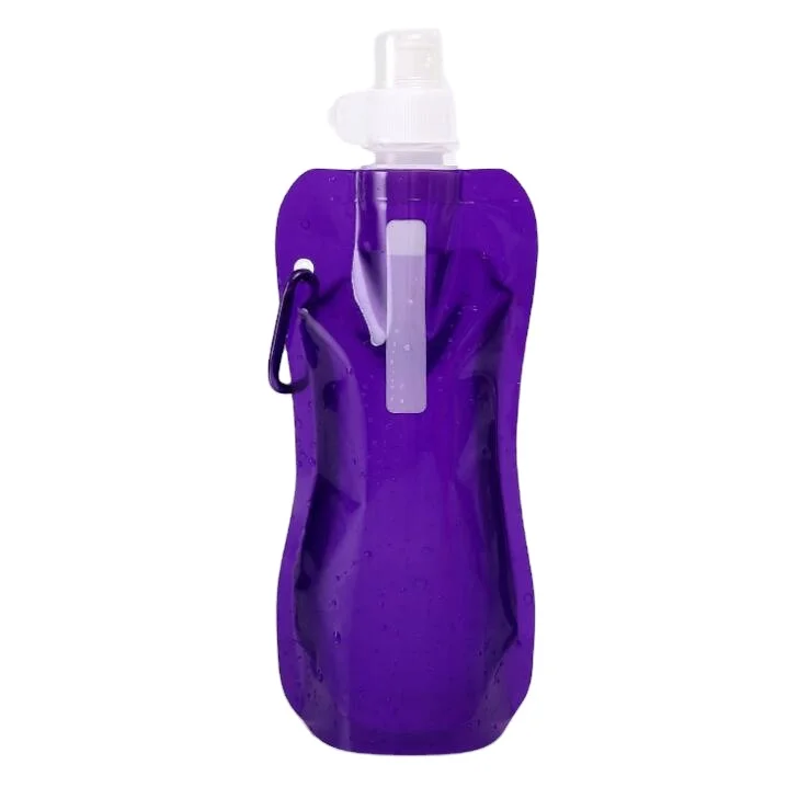 Custom Printed 10oz Reusable Folding Personalised Kids Cute Water Bottle With Straw
